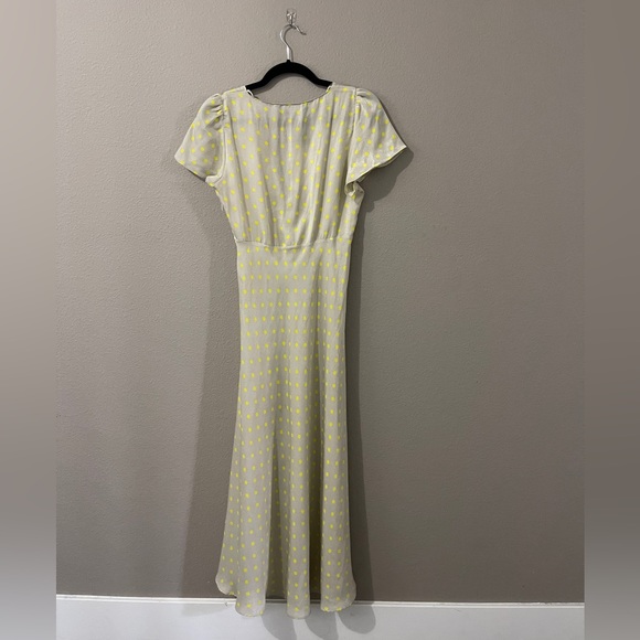 NWT ZARA Polka Dot Satin Dress - Picture 8 of 12